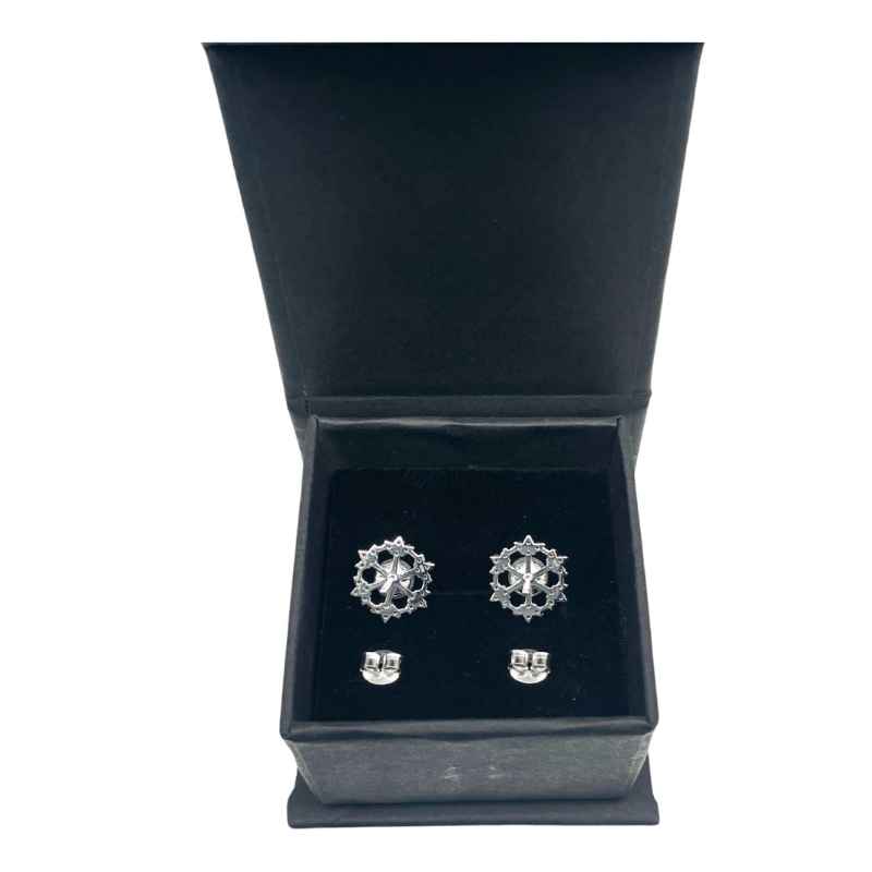 925 Snowflake Pearl Earrings