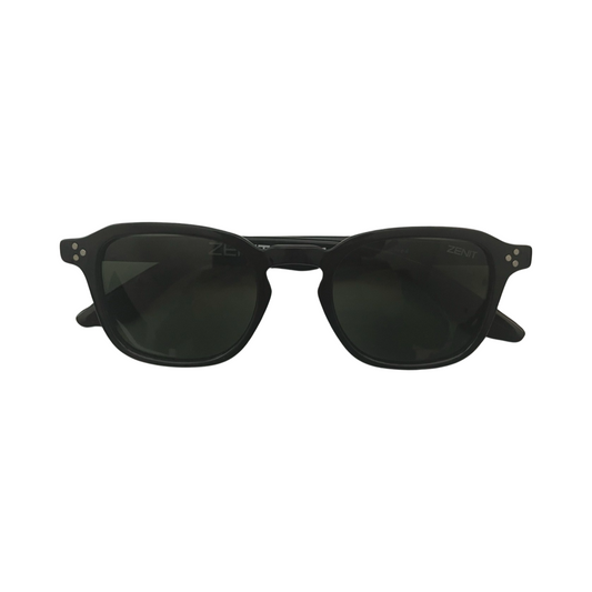 Gafas de sol unisex polarizadas cuadradas Zenit Lentes negras/verdes