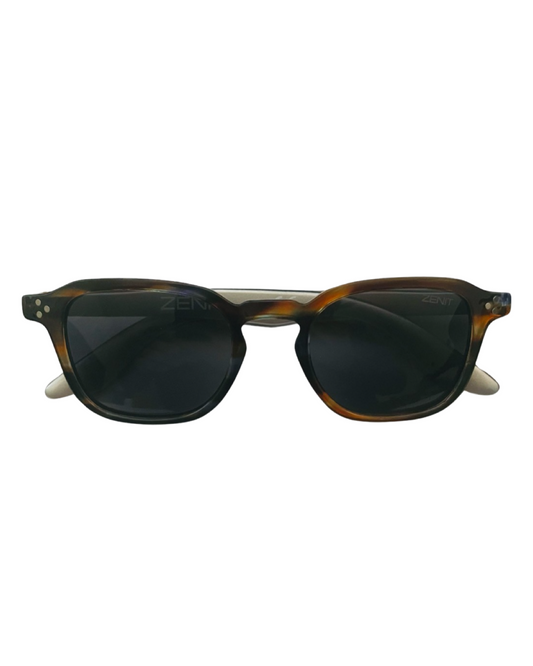 Zenit Unisex Polarized Square Sunglasses Multicolor/ black lenses