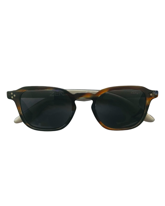 Gafas de sol unisex polarizadas cuadradas Zenit con lentes multicolor/negras