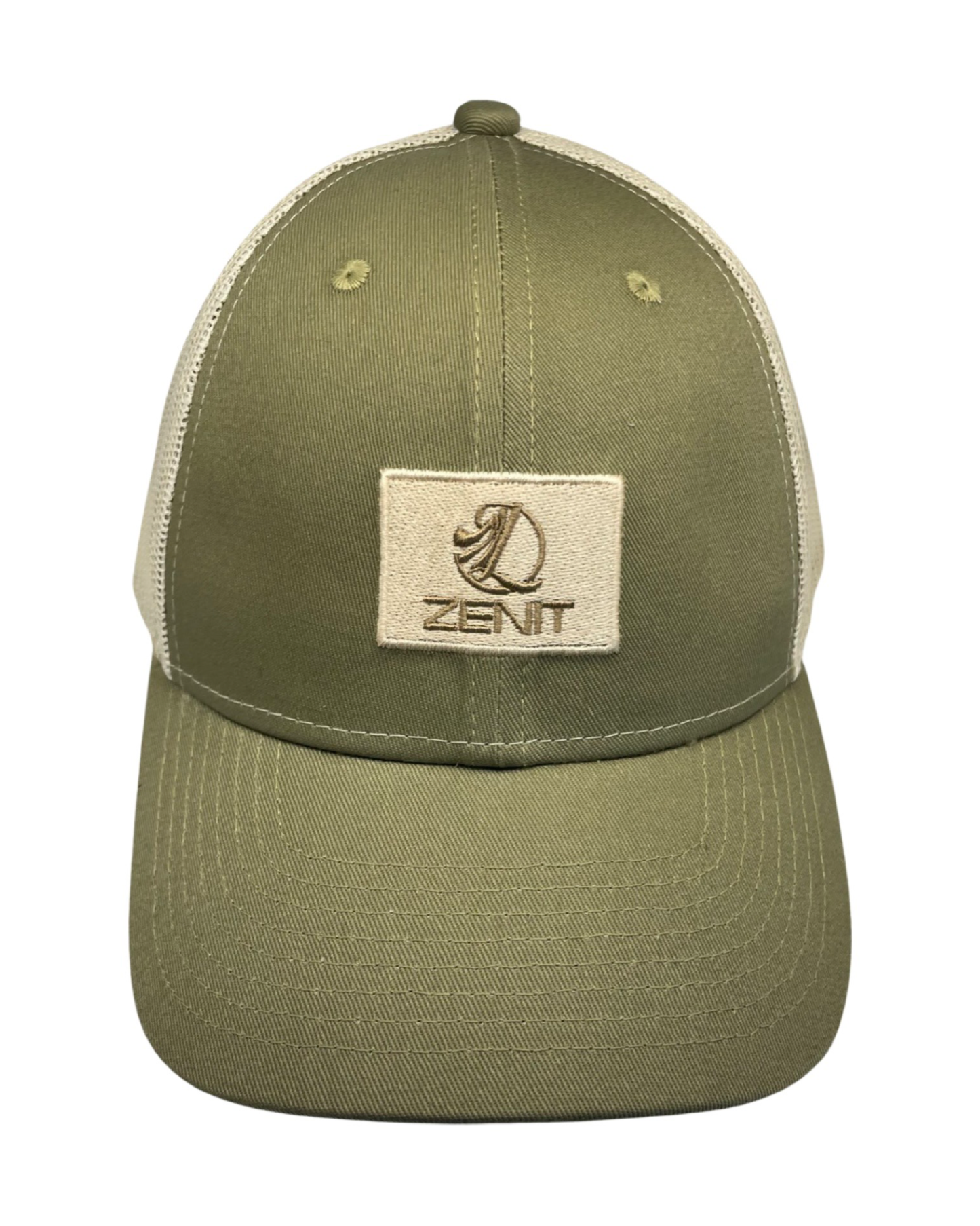 Gorra de camionero con cierre a presión y logotipo bordado de Zenit