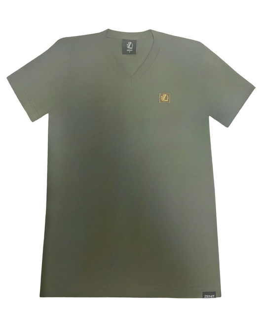 Camiseta con cuello en V y logotipo de Zenit