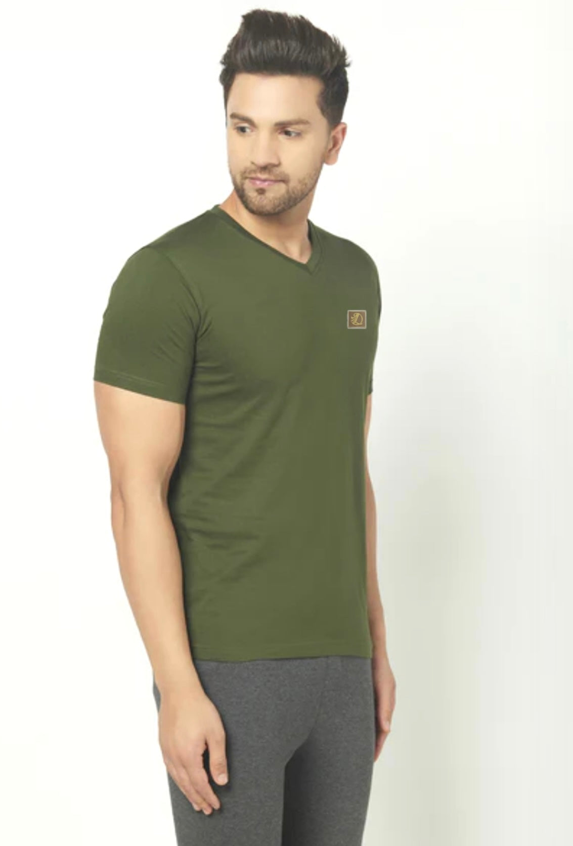 Camiseta con cuello en V y logotipo de Zenit
