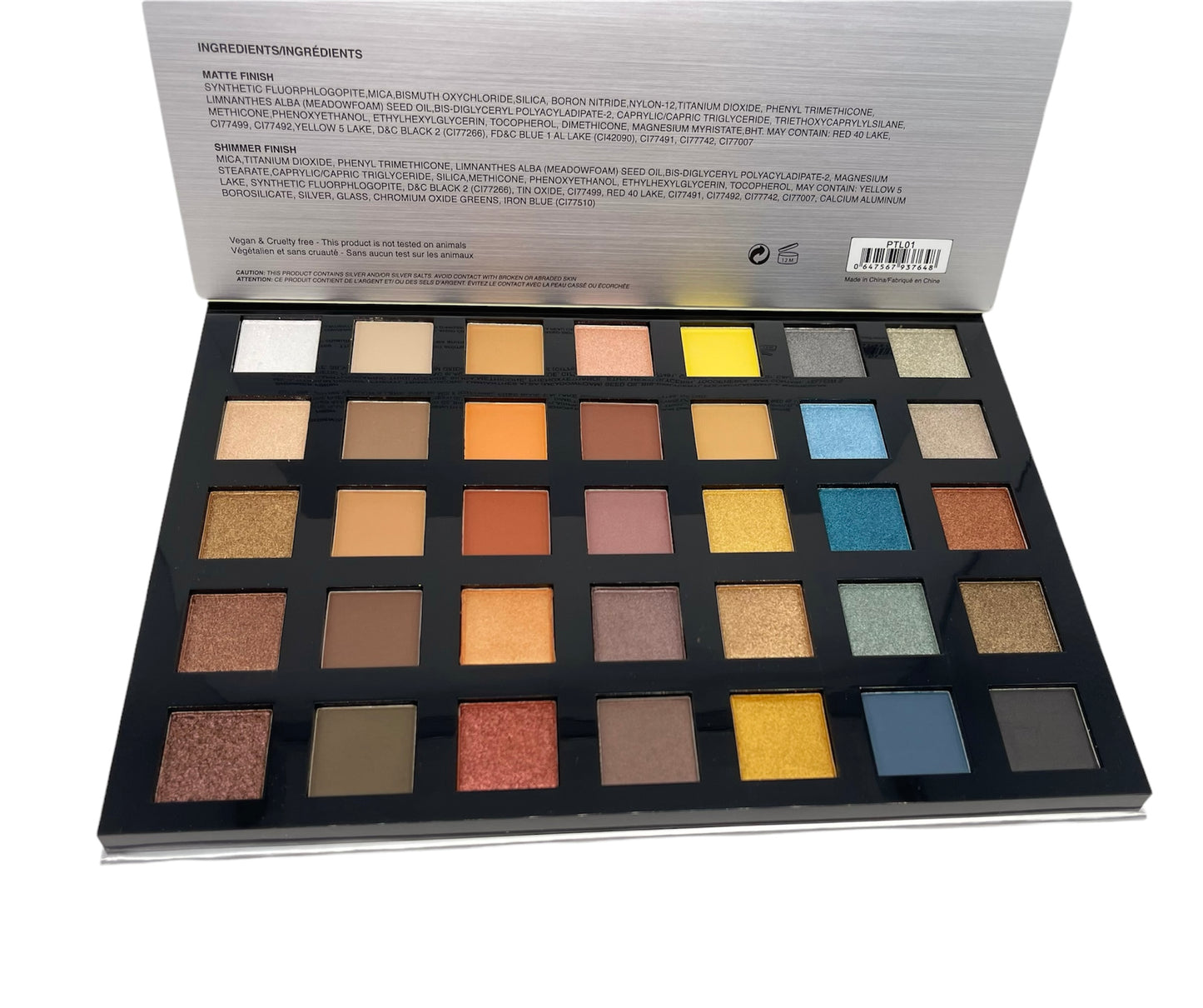 Paleta de sombras de ojos de 35 tonos